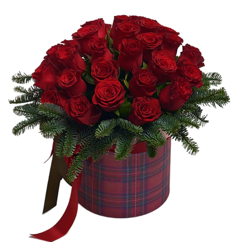 Композиция в шляпной коробке 